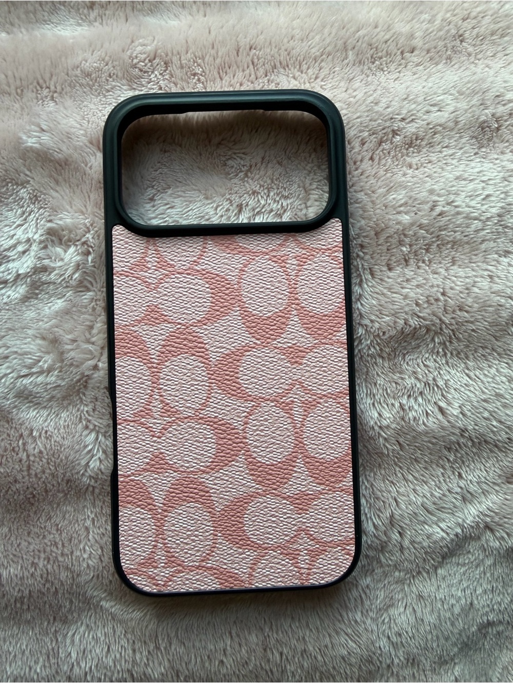 17 pro max Pink Patterned Protective Phone Case with Textured Back